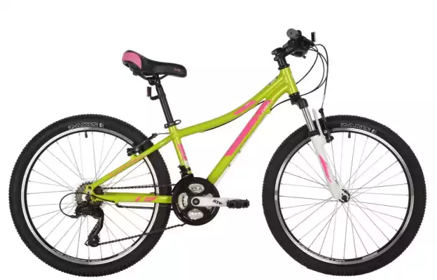 Велосипед FOXX CAMELLIA 24" V-brake (2021), рама 12", зеленый